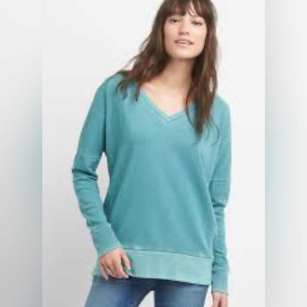 GAP V-Neck Tunic Sweatshirt